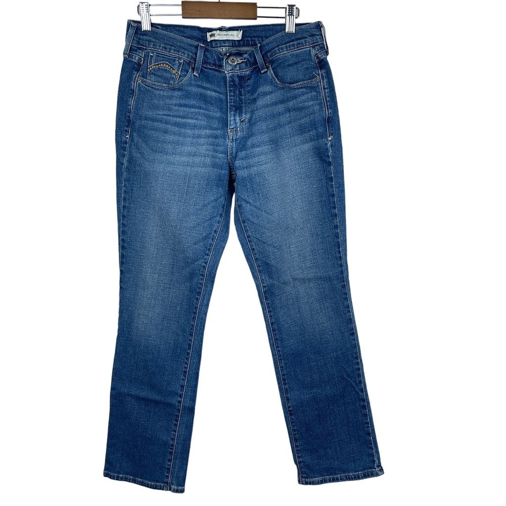 Levis 505 Straight Leg Jeans‎ Womens Size 6 Blue Denim Classic Mid Rise Casual